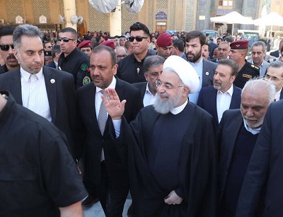 عکس/ بازدید روحانی از صحن حضرت زهرا(س)
