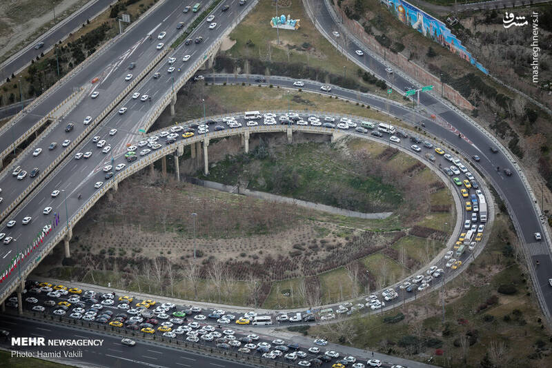 عکس/ترافیک تهران در آخرین روزهای سال