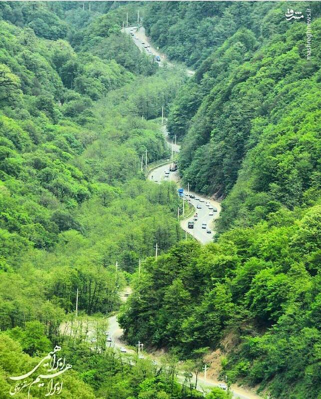 عکس/ نمایی دیدنی از گردنه حیران