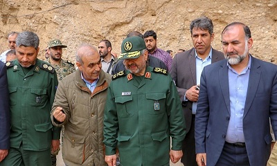 بازدیدفرمانده‌کل سپاه ازسددز به‌روایت تصویر 