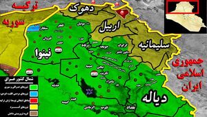 آخرین تحولات میدانی شمال استان صلاح الدین عراق/ عملیات داعش برای ترور مسئول ارتباطات سپاه بدر ناکام ماند + نقشه میدانی