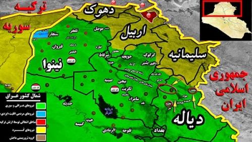 دستگیری 17 تن از عناصر تروریستی داعش در جنوب غرب و شمال شرق استان الانبار عراق/ هلاکت مسئول امنیتی داعش در استان دیاله + عکس و نقشه میدانی