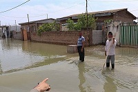 عکس/ سومین روز آب گرفتگی آق قلا