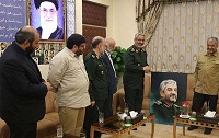 عکس/ دیدار سردار غیب پرور با سرلشکر جعفری