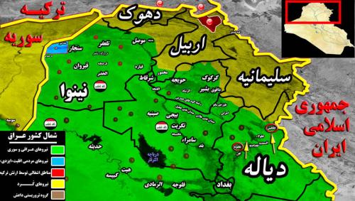 در مناطق مرزی استان های کرکوک و صلاح الدین عراق چه می گذرد؟ / عملیات نیروهای عراقی برای پاکسازی کامل رشته کوه‌های حمرین + نقشه میدانی و عکس