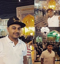 عکس/سلفی بهنام صفوی در حرم امام رضا(ع) 