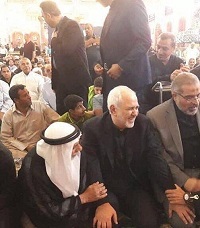 عکس/تشرف ظریف به حرم مطهر امام علی(ع)