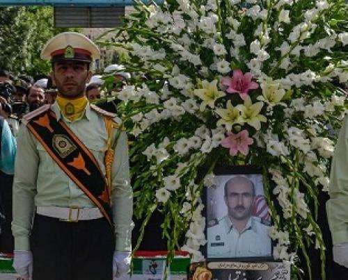 عکس/مراسم تشییع رئیس پلیس آگاهی اسلام آبادغرب