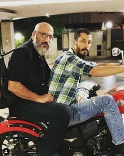 موتور سواری بازیگر پایتخت با امیرجعفری +عکس