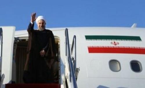  روحانی تهران را به مقصد بیشکک ترک کرد