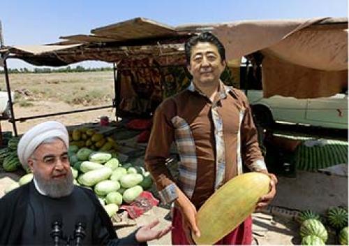 آقای روحانی!، برو فکر نان کن که شینزو هم مثل خربزه آبه !