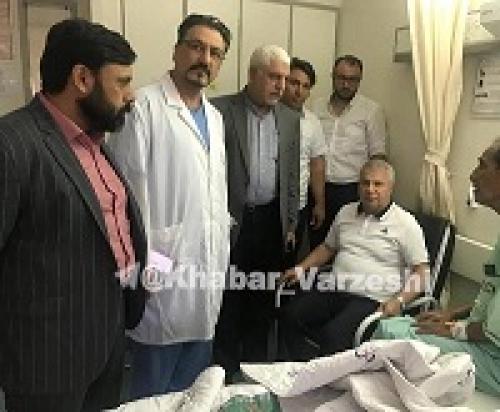 عکس/ عیادت علی پروین از عزیزی