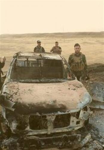  حشد الشعبی پایگاه داعش را هدف قرار داد