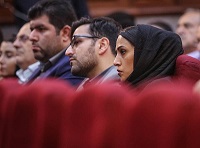  عکس/ دختر و داماد نجفی در دادگاه