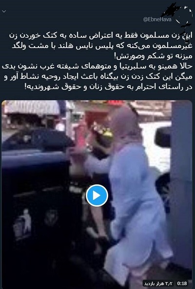 رفتار نایس پلیس هلند با دو زن +فیلم