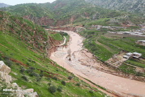 فیلم/وقوع سیل وحشتناک در سلماس