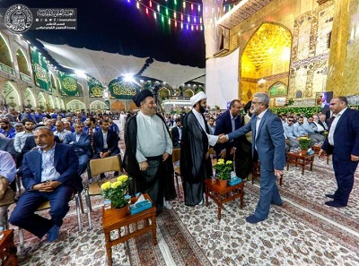 فیلم/رونمایی ازگلدسته‌های حرم امیرالمومنین(ع)