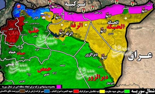 چرا عملیات ارتش ترکیه در شمال سوریه متوقف شد؟ / بازی جدید آمریکا با آنکارا در شمال سوریه برای تکرار تجربه «منبج» + نقشه میدانی