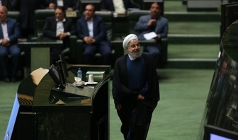  روحانی وارد مجلس شد 