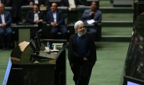  روحانی وارد مجلس شد 