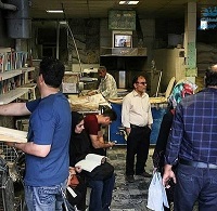 عکس/کتابخانه در نانوایی