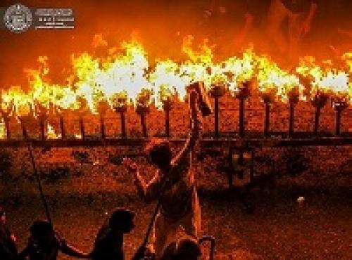 عکس/آیین مشعل گردانی در نجف اشرف