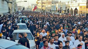 فیلم/عزاداری شام غریبان درقطیف عربستان