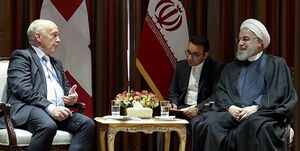 دیدار روحانی و رئیس جمهور سوییس
