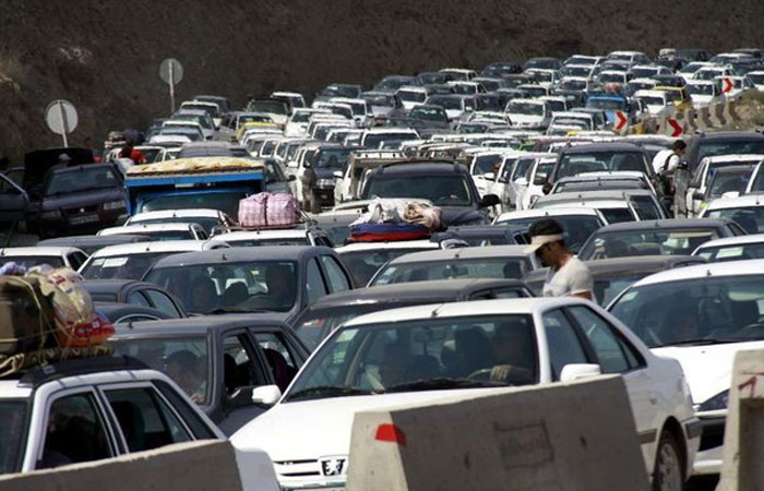  ترافیک پرحجم در جاده های شمالی 