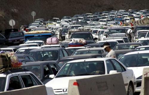  ترافیک پرحجم در جاده های شمالی 