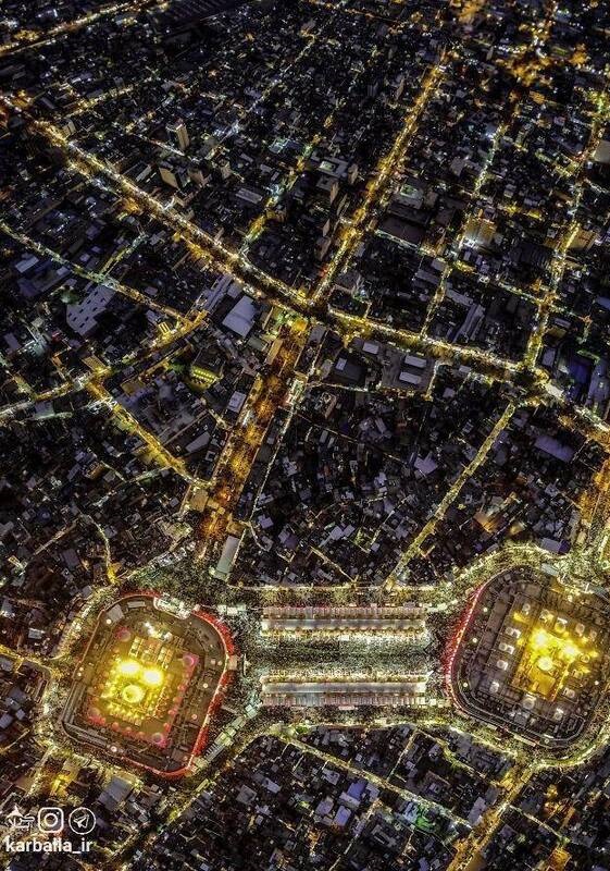 تصویر هوایی متفاوت از کربلا