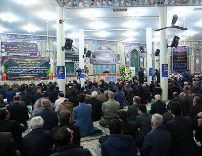 عکس/مراسم ترحیم خواهر رئیس جمهور