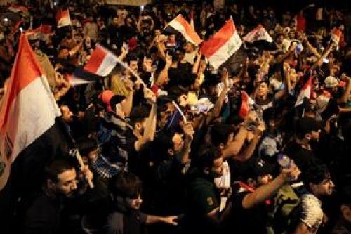فیلم/راهپیمایی عراقی‌هاعلیه آشوبگران