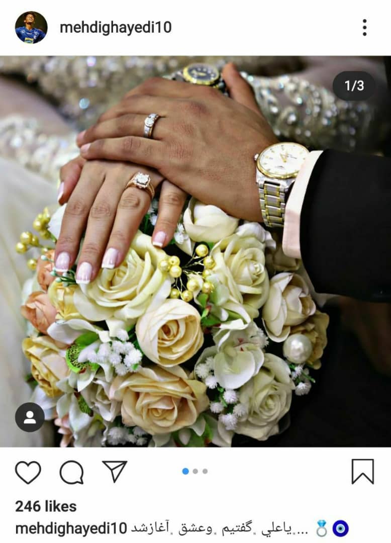 عکسهای ازدواج مهدی قائدی 