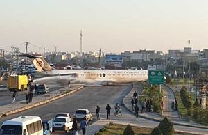 فیلم/ نمایی دیگر از هواپیمای حادثه‌دیده در ماهشهر