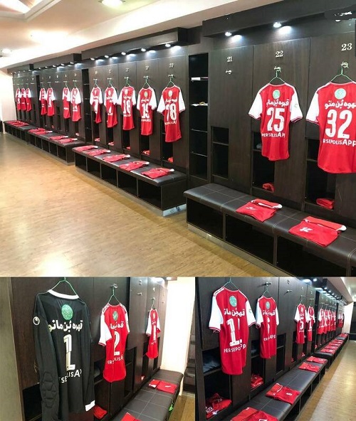 عکس/ نمایی از رختکن پرسپولیس
