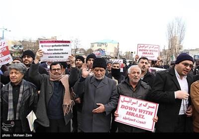 راهپیمایی نمازگزاران در محکومیت کشتار شعیان نیجریه - مشهد،اردبیل،همدان،تبریز