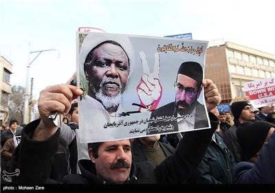راهپیمایی نمازگزاران در محکومیت کشتار شعیان نیجریه - مشهد،اردبیل،همدان،تبریز
