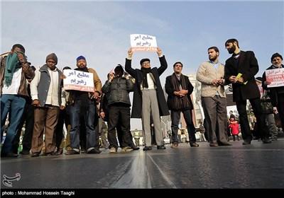 راهپیمایی نمازگزاران در محکومیت کشتار شعیان نیجریه - مشهد،اردبیل،همدان،تبریز