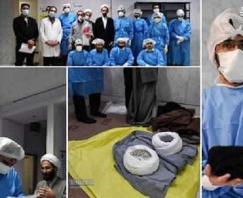 جهادگران سلامت و مؤمنان عصر ظهور/ برای طلبه‌ داوطلبی که سوگوار شد +عکس