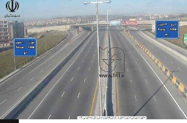 تصویری دیدنی از آزادراه تهران_کرج