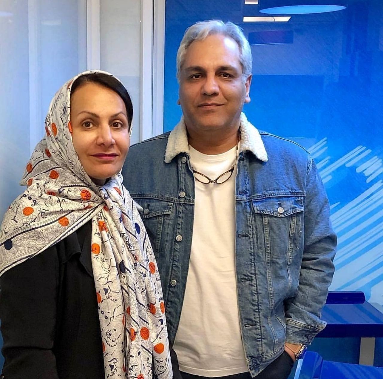 مهران مدیری ازهمسرش رونمایی کرد + عکس     