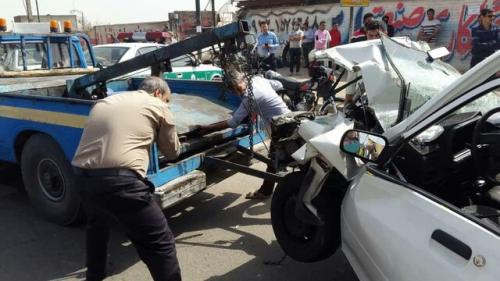 مرگ پنج نفر در تصادف دو خودروی سواری