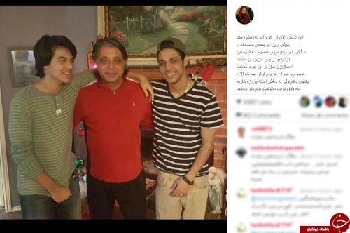 عکس/همسر و فرزندان نسرین مقانلو در کریسمس