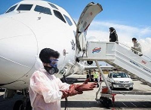  عکس/ اقدامات ناوگان هوایی برای مقابله با کرونا