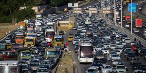  واژگونی و حریق تریلی حامل سوخت در جاجرود