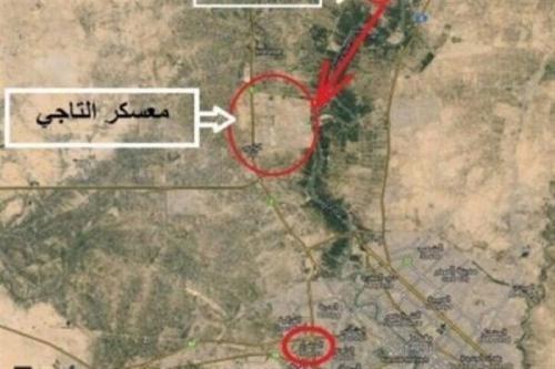 حمله راکتی به پایگاه نظامی آمریکا در شمال بغداد