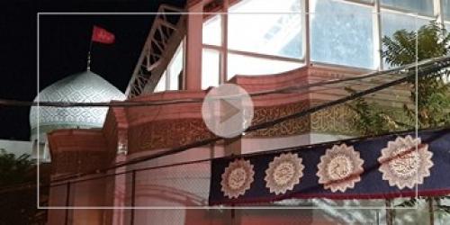 حرم مطهر حضرت رقیه(س) سیاه پوش شد