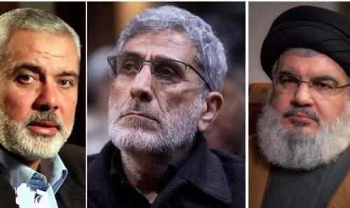 سردار قآانی نفر سوم دیدار اسماعیل هنیه و نصرالله