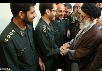 دیدارپاسداران نیروی دریایی بارهبرمعظم انقلاب/عکس